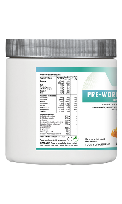 Pre-Workout Fuel Plus